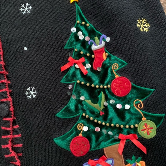 Holiday Editions Vintage Ugly Christmas  Sweater Vest Ornaments Tree Size 2X - Picture 7 of 12